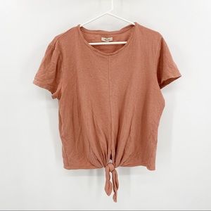 Madewell Tie Front Top XL